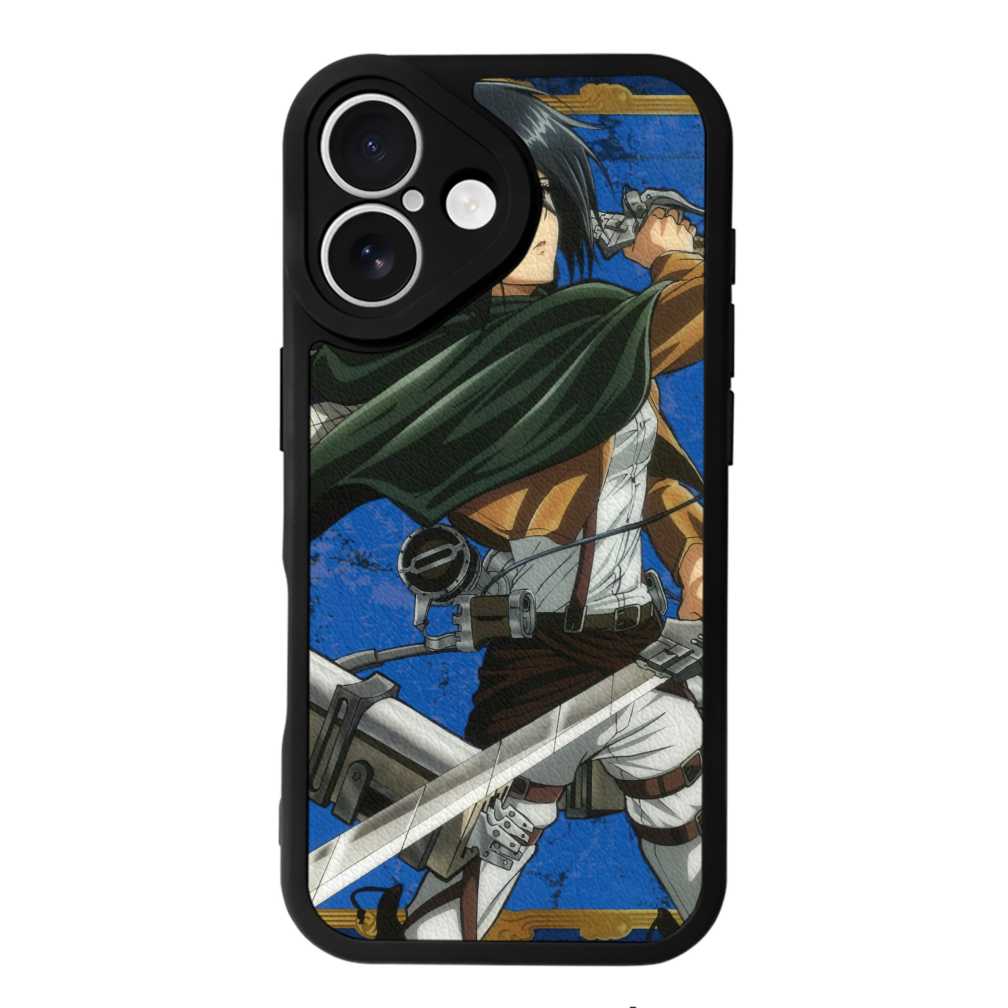 （画像用） 進撃の巨人 Attack on Titan 【iPhone 16シリーズ対応】シリコンスマホケース（レザー調） 材質：シリコン